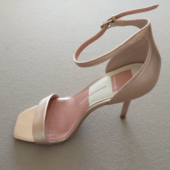 Dolce Vita size 7 rose gold metallic stiletto heels - Picture 2 of 11